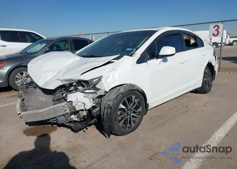 2013 Honda Civic Ex-L from USA, damaged, VIN 19XFB2F97DE043592
